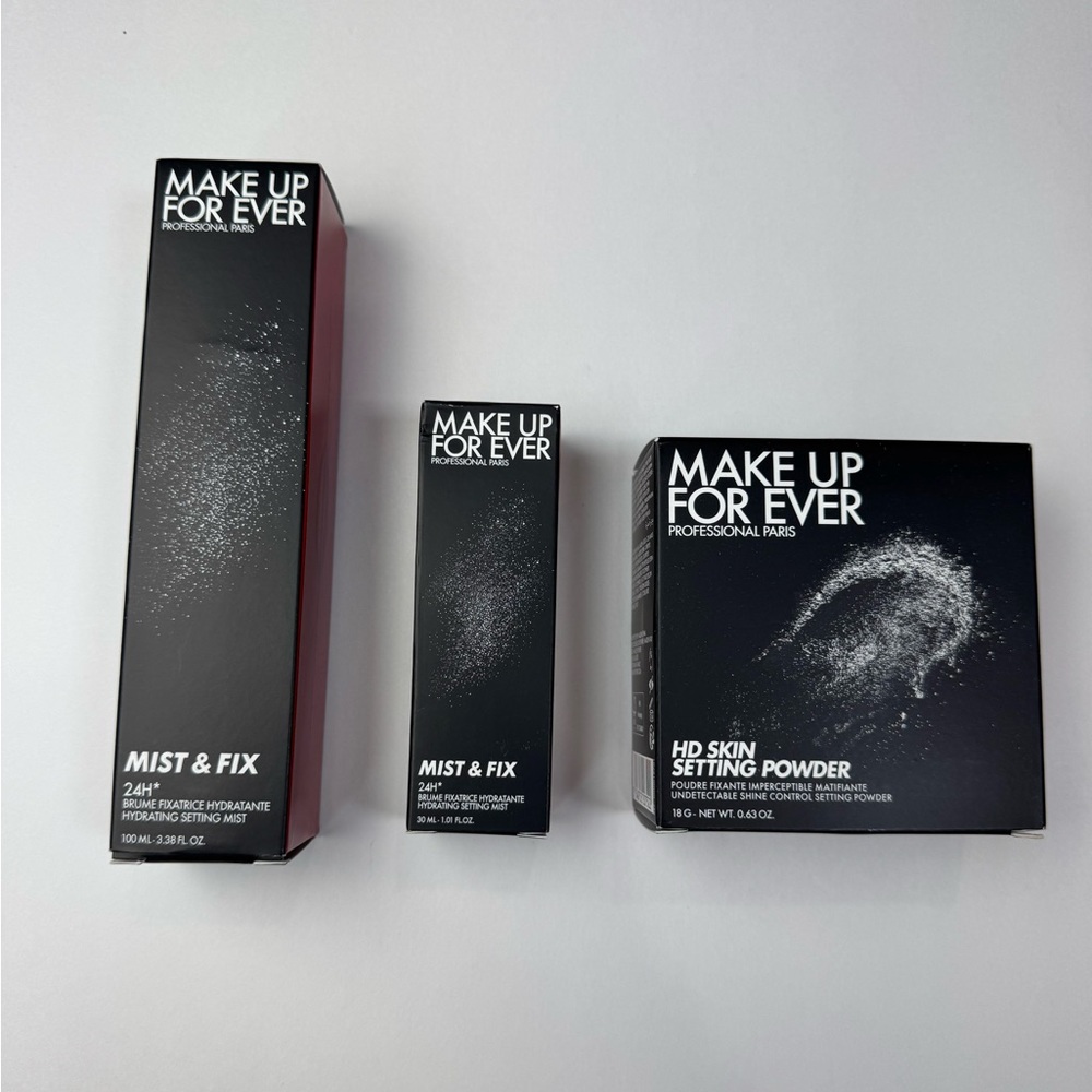 Make up For ever Mist & Fix and HD Skin Setting Powder Trio